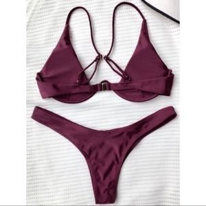 Zaful Swim - Burgundy Sexy Bikini Zaful Swim - Burgundy Sexy Bikini